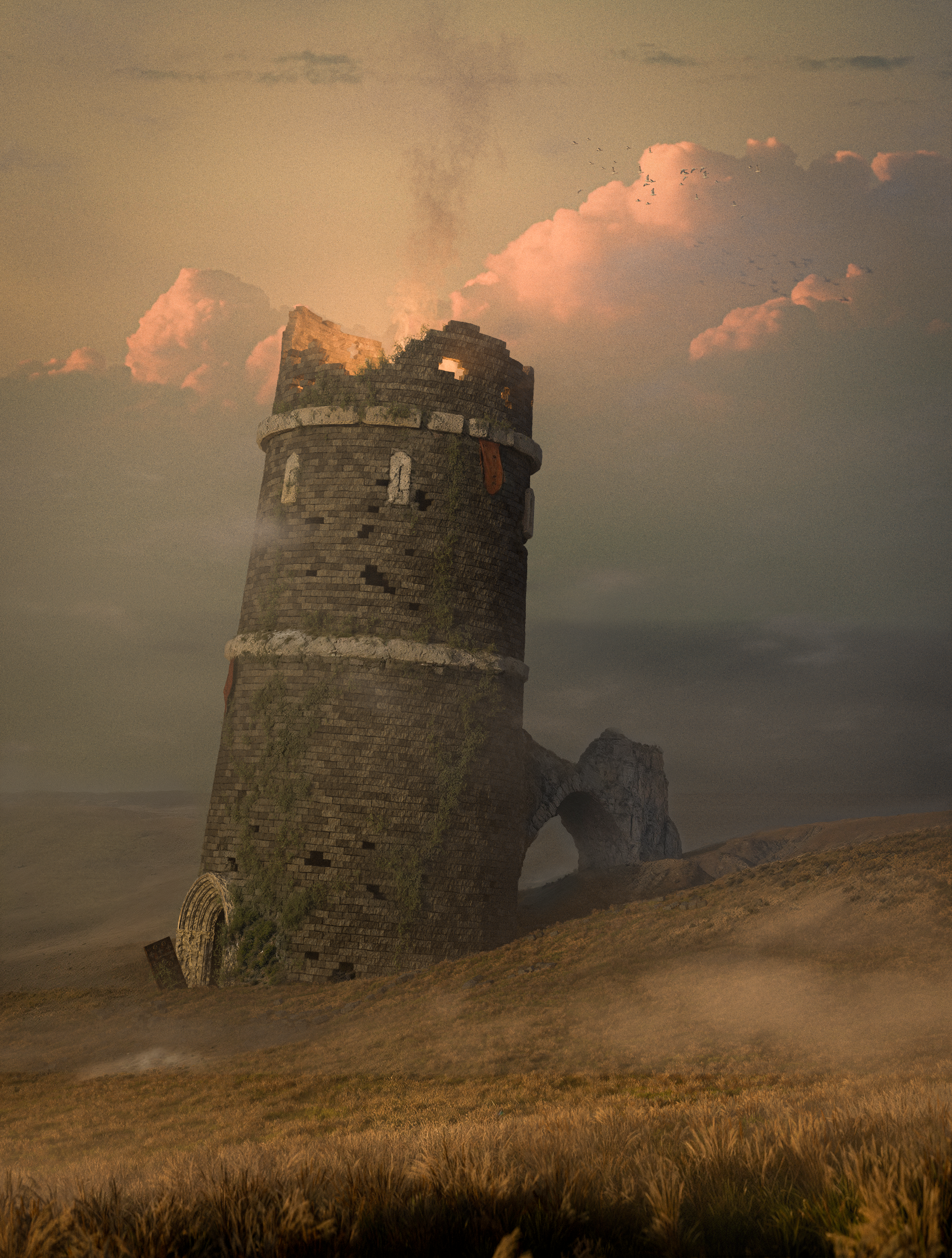 Tour en ruine